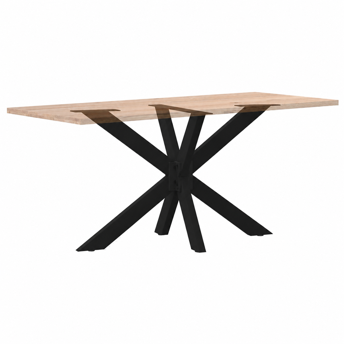 Pied de table Araignée en acier noir – 120 × 68 × 72 cm