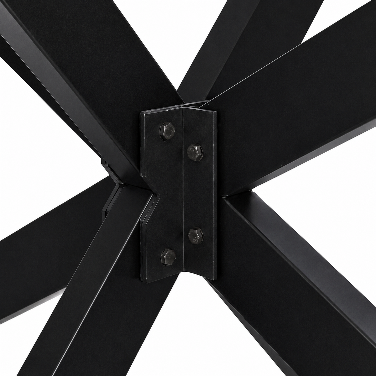 Pied de table Araignée en acier noir – 120 × 68 × 72 cm