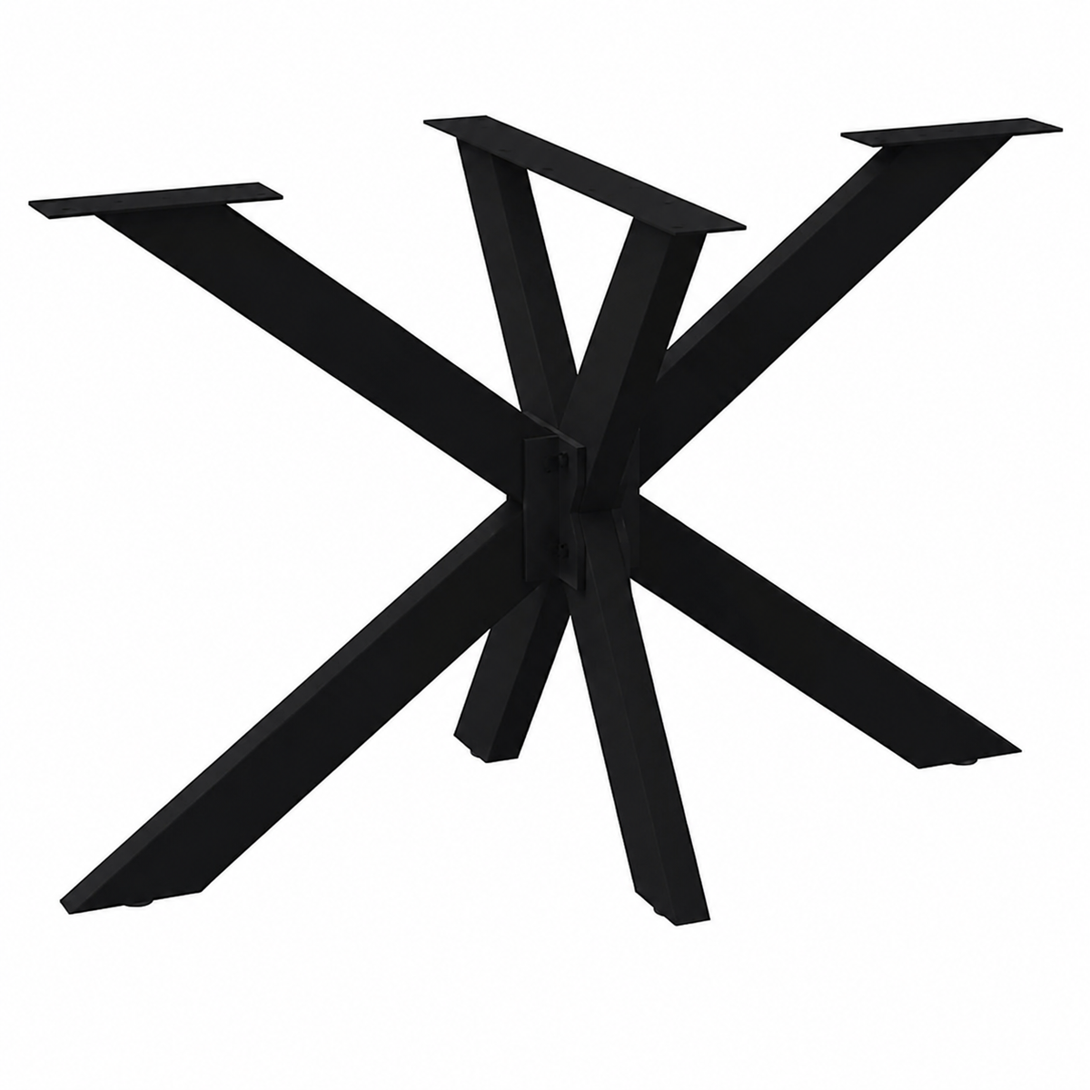 Pied de table Araignée en acier noir – 120 × 68 × 72 cm