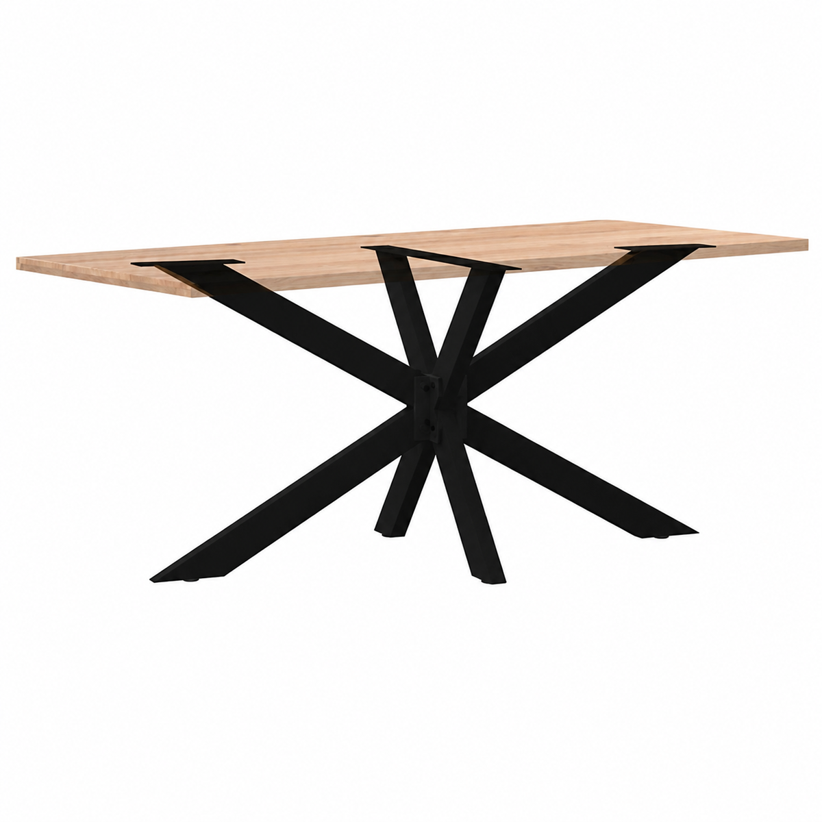 Pied de table Araignée en acier noir – 150 × 78 × 72 cm