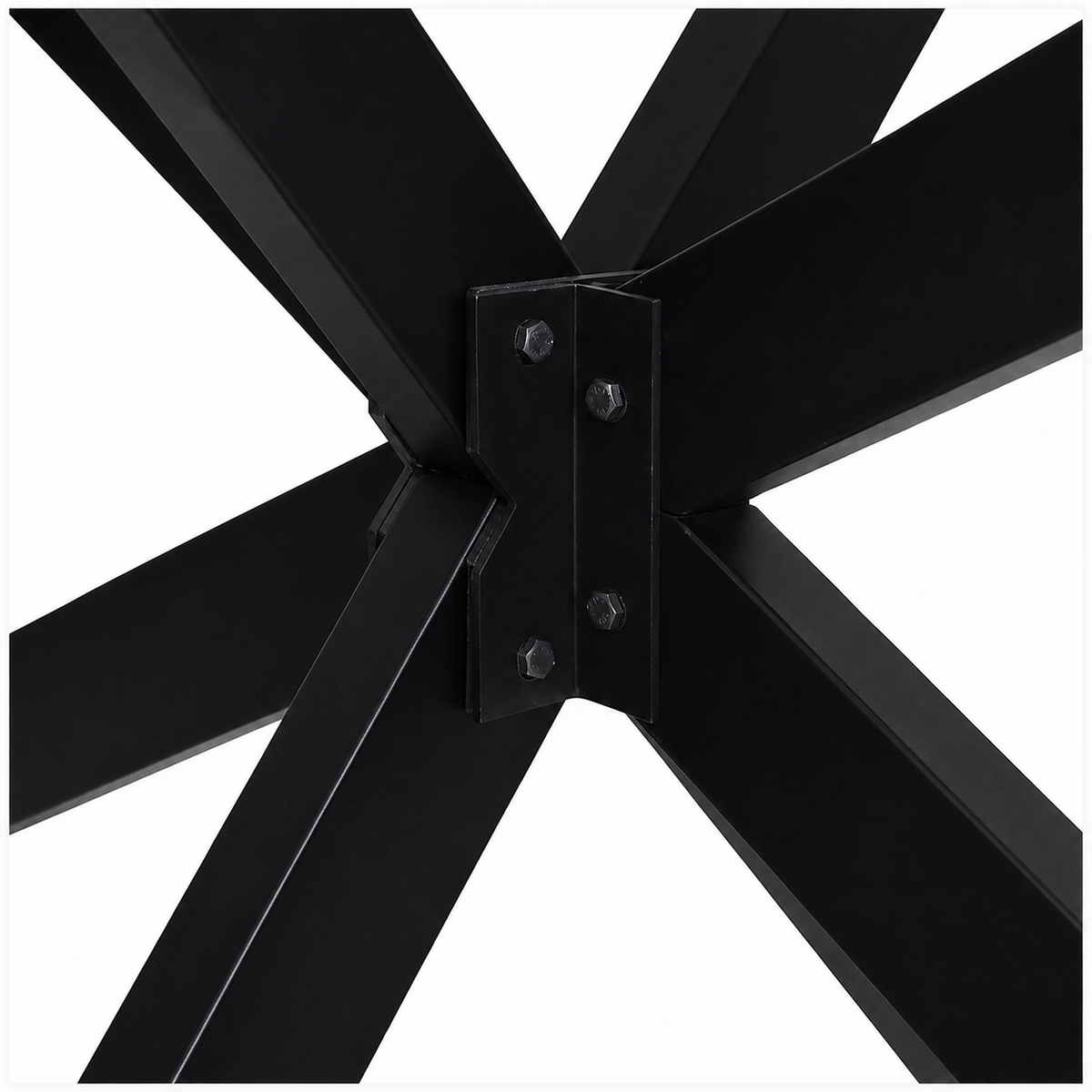 Pied de table Araignée en acier noir – 150 × 78 × 72 cm