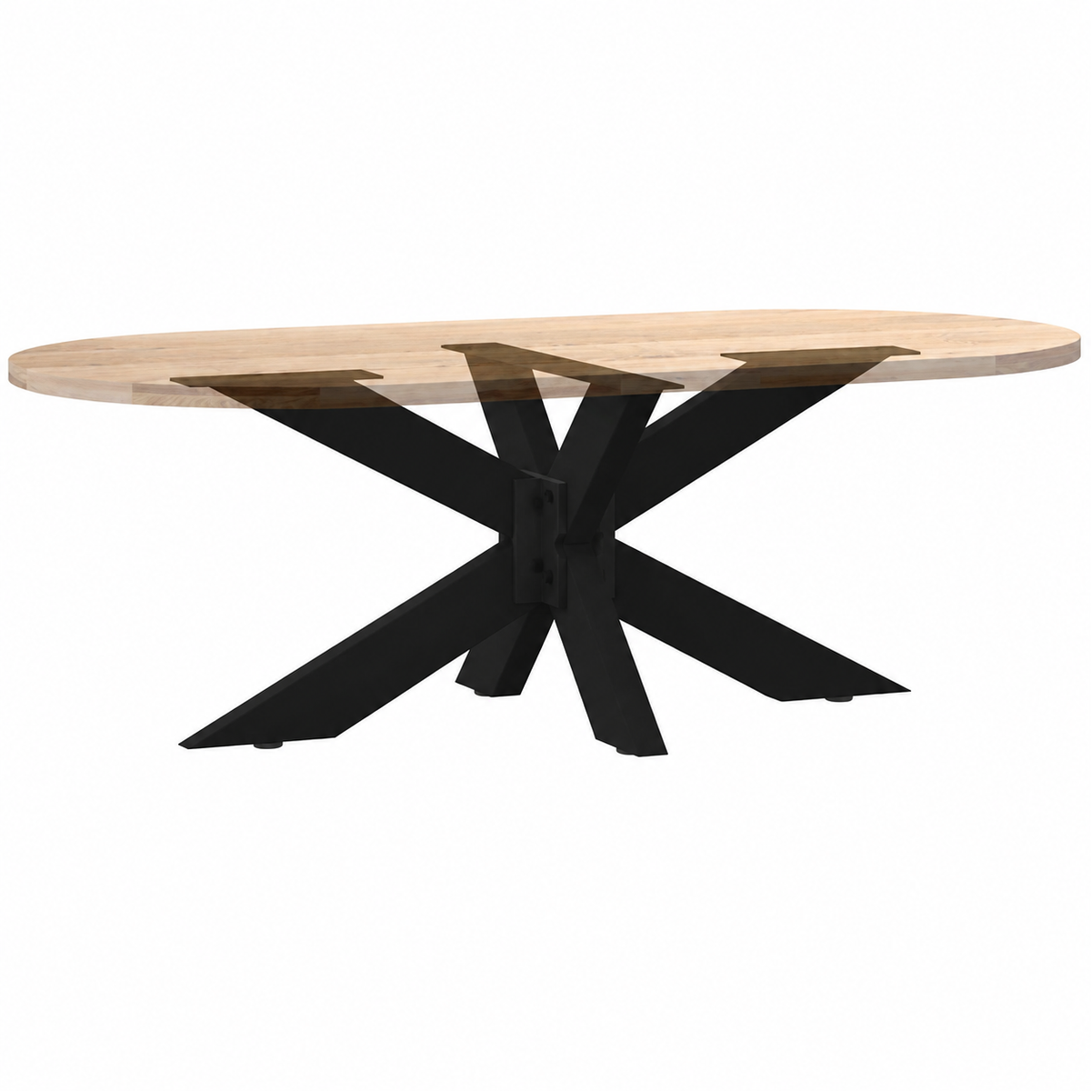 Pied de table basse Araignée en acier noir – 98 × 58 × 42 cm