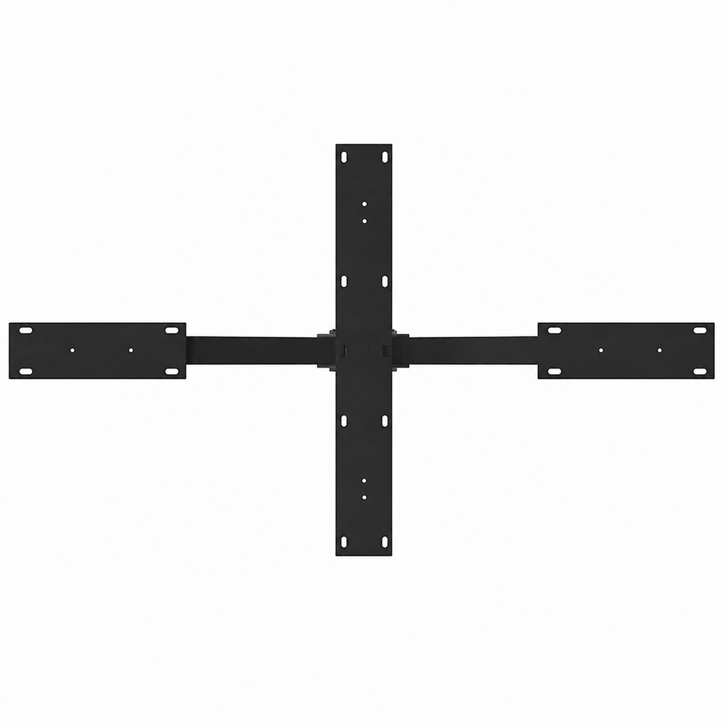 Pied de table basse Araignée en acier noir – 98 × 58 × 42 cm