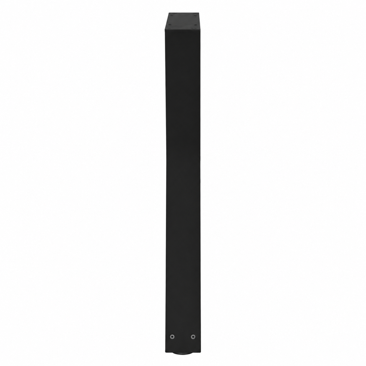Pieds de table à manger en X en acier noir, lot de 2, 60 × 72 cm, vue de profil