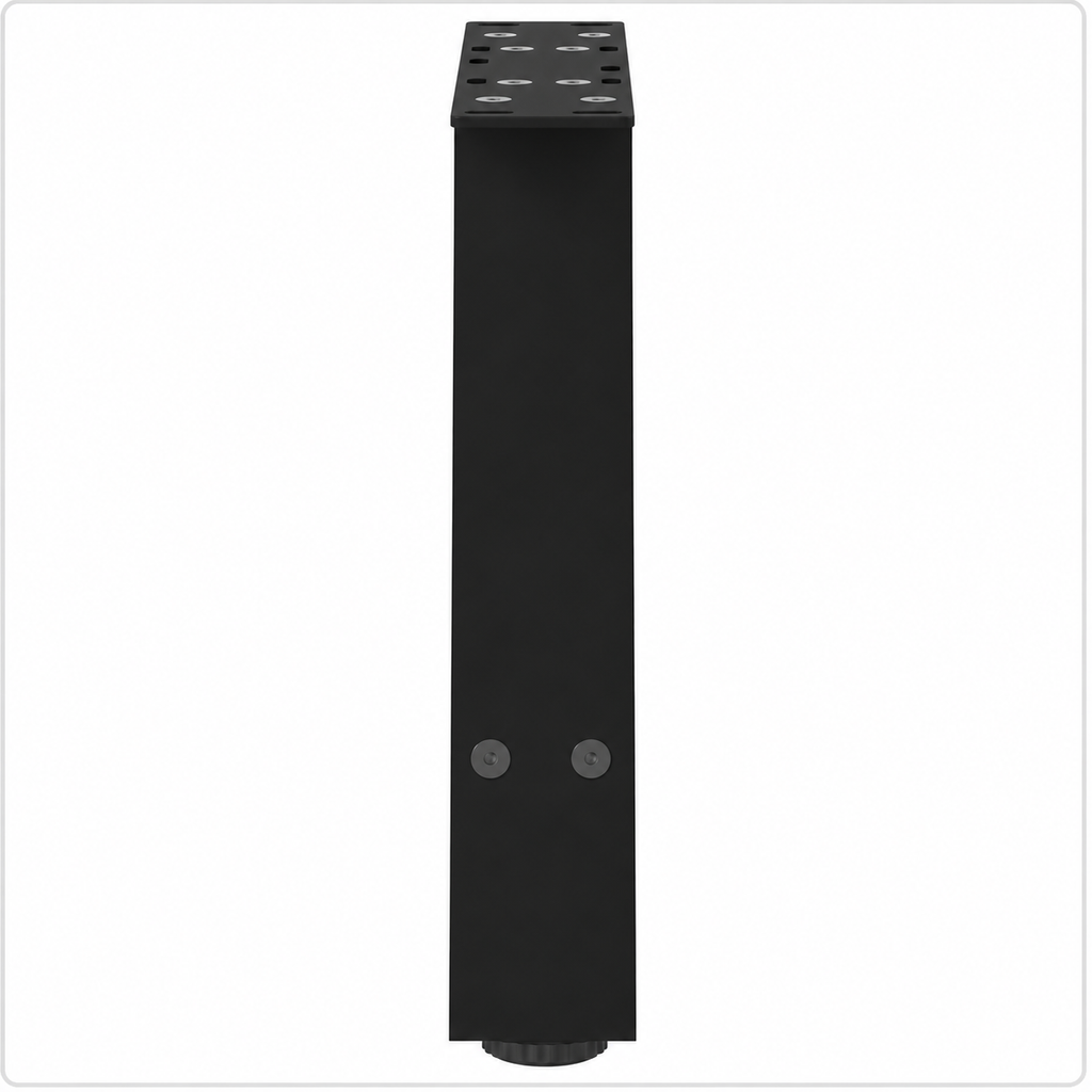 Pieds de table basse en A en acier noir, lot de 2, 40 × 30 cm, vue de profil