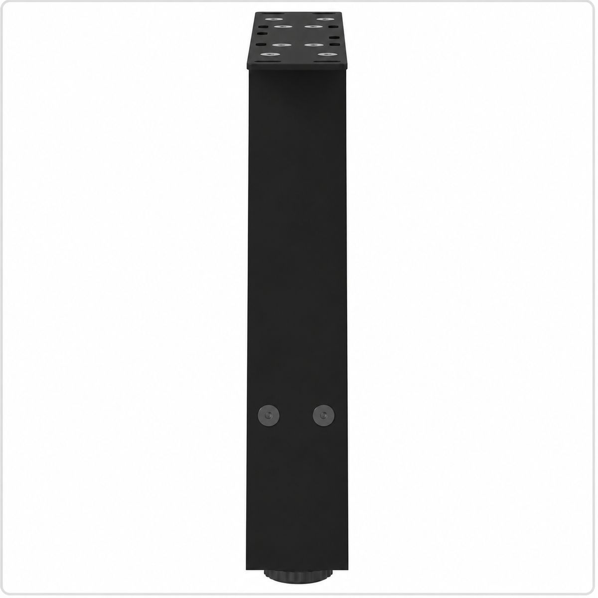 Pieds de table basse en A en acier noir, lot de 2, 40 × 30 cm, vue de profil