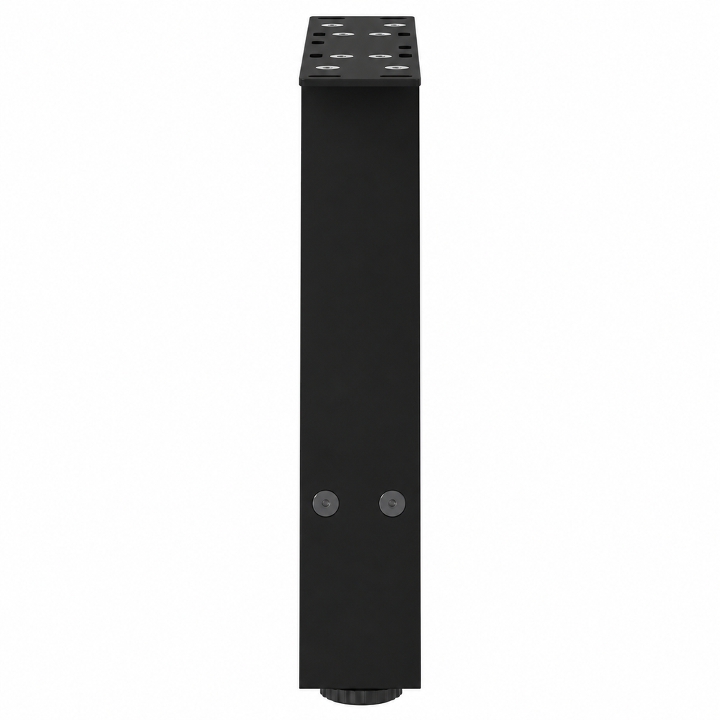 Pieds de table basse en A en acier noir, lot de 2, 50 × 30 cm, vue de profil