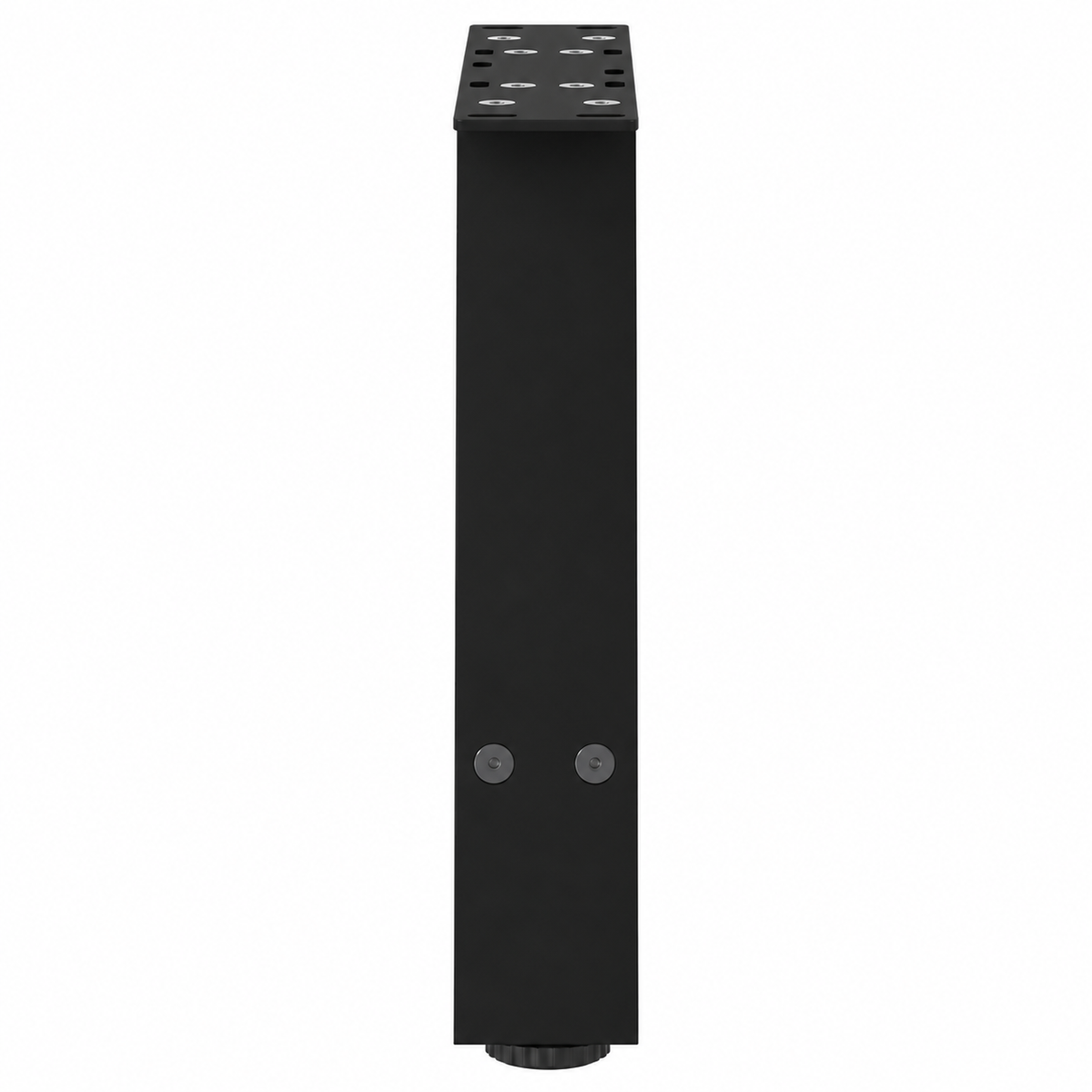 Pieds de table basse en A en acier noir, lot de 2, 50 × 30 cm, vue de profil
