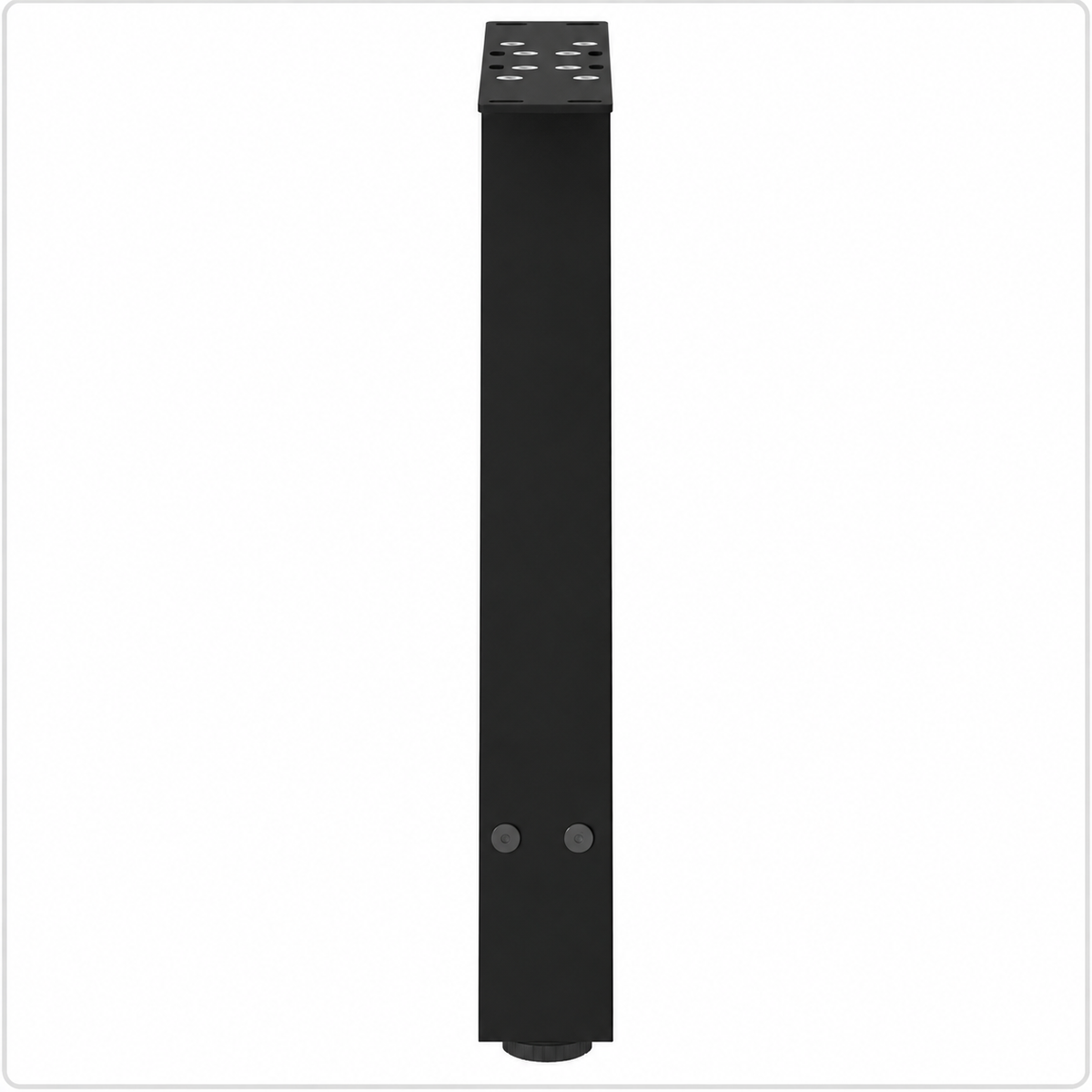 Pieds de table basse en A en acier noir, lot de 2, 50 × 42 cm, vue de profil