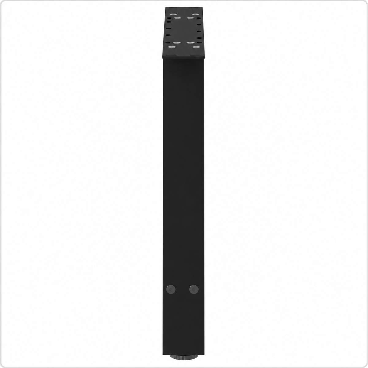 Pieds de table basse en A en acier noir, lot de 2, 70 × 42 cm, vue de profil
