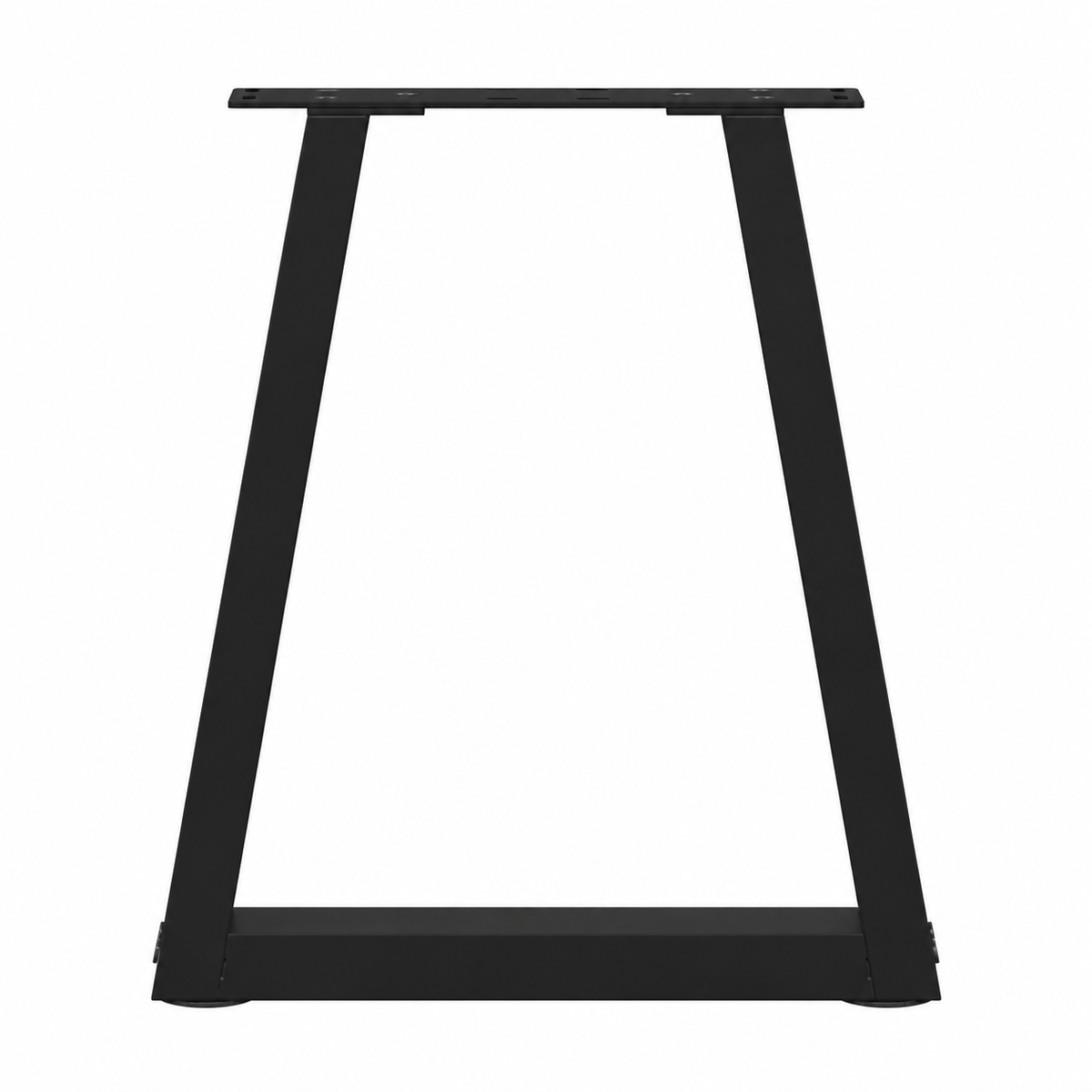 Pieds de table basse en V en acier noir, lot de 2, 38 × 42 cm, un pied, vue de face