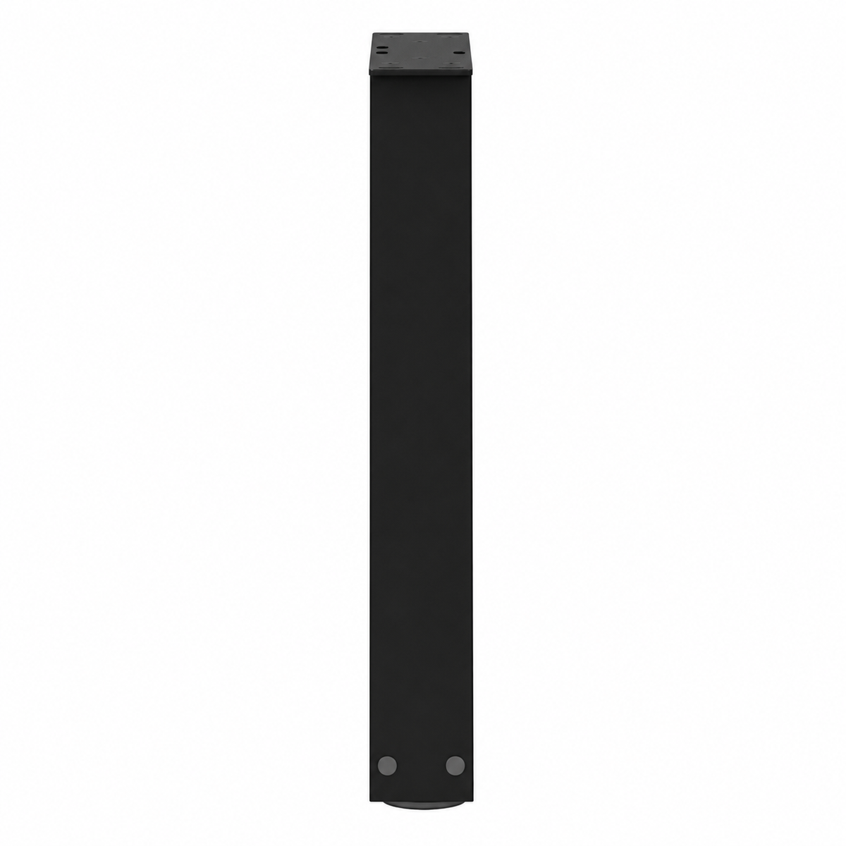 Pieds de table basse en V en acier noir, lot de 2, 38 × 42 cm, vue de profil