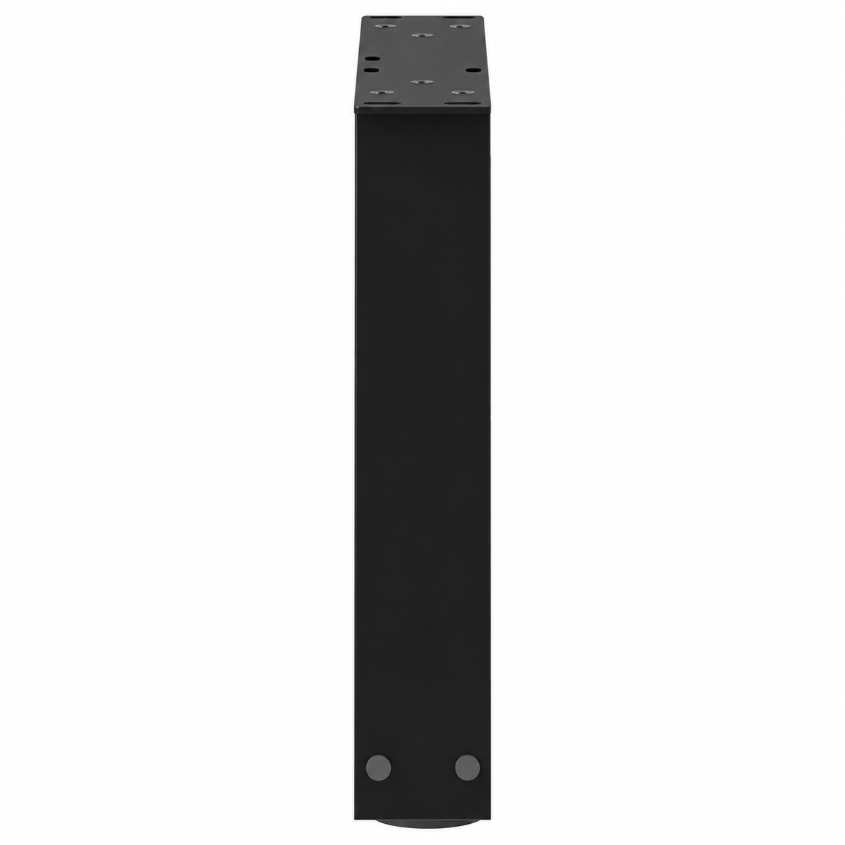 Pieds de table basse en V en acier noir, lot de 2, 40 × 30 cm, vue de profil