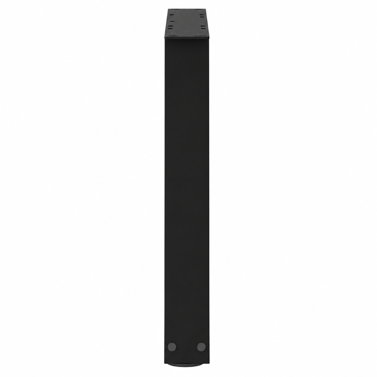Pieds de table basse en V en acier noir, lot de 2, 60 × 42 cm, vue de profil