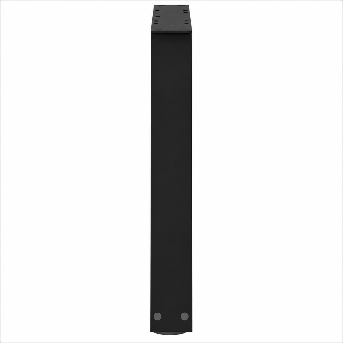 Pieds de table basse en V en acier noir, lot de 2, 70 × 42 cm, vue de profil