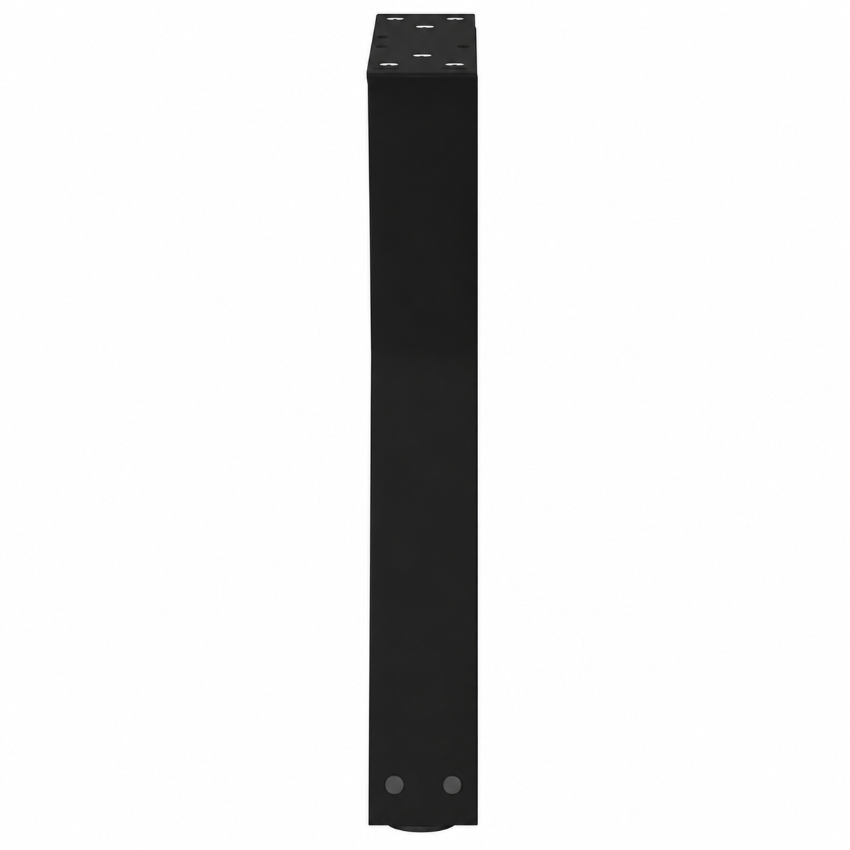 Pieds de table basse en X en acier noir, lot de 2, 38 × 42 cm, vue de profil